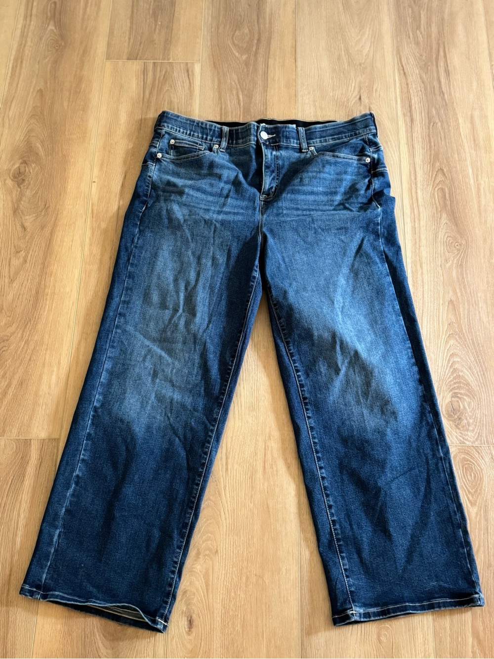 Torrid Dark Blue Bombshell Wide Leg Jeans